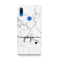 Personalised Black and White Marble with Handwriting Text Huawei P Smart Z