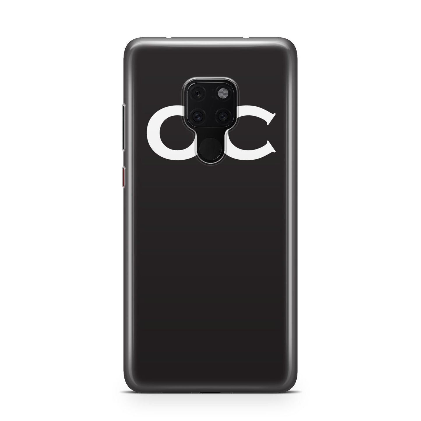 Personalised Black with Initials Huawei Mate 20 Phone Case