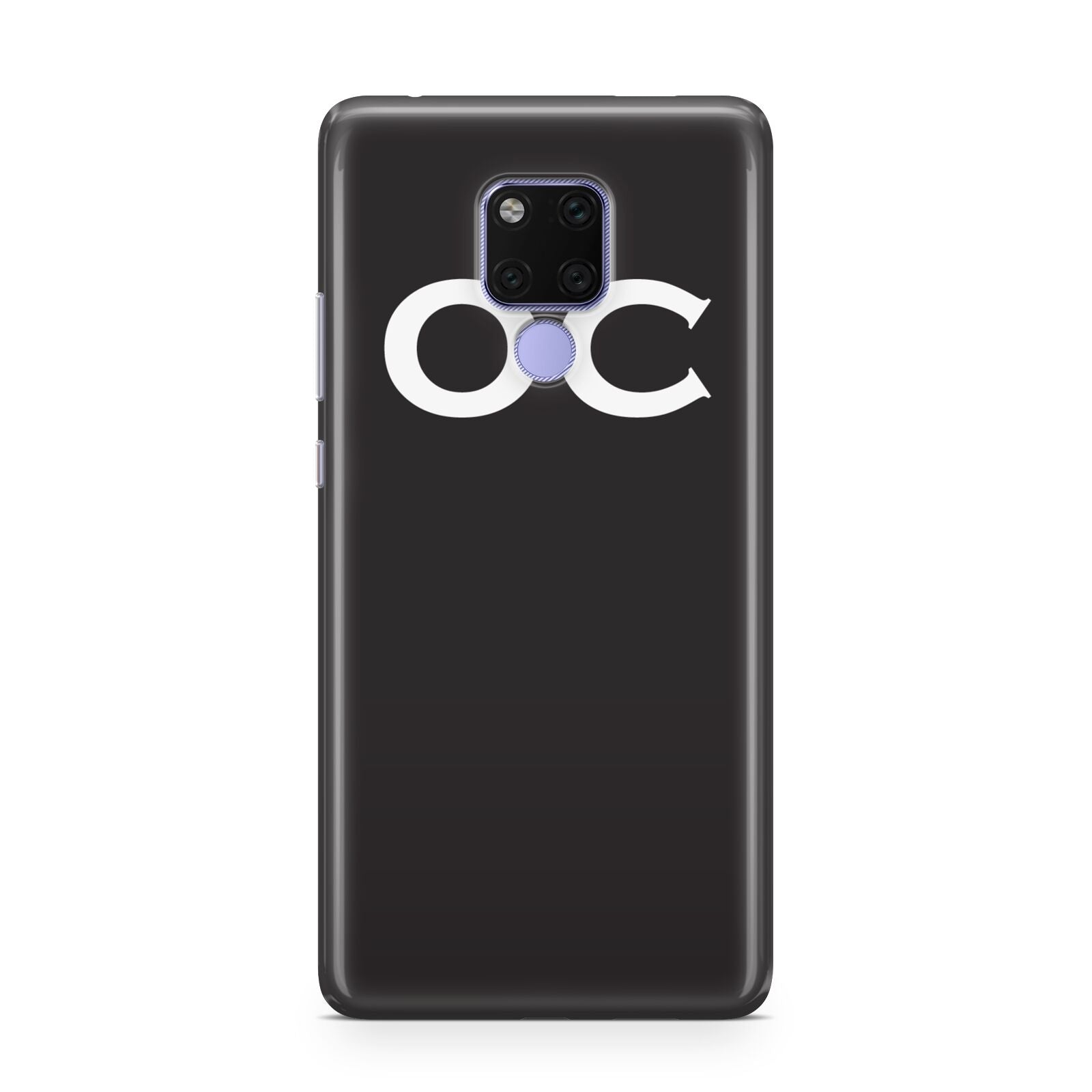 Personalised Black with Initials Huawei Mate 20X Phone Case