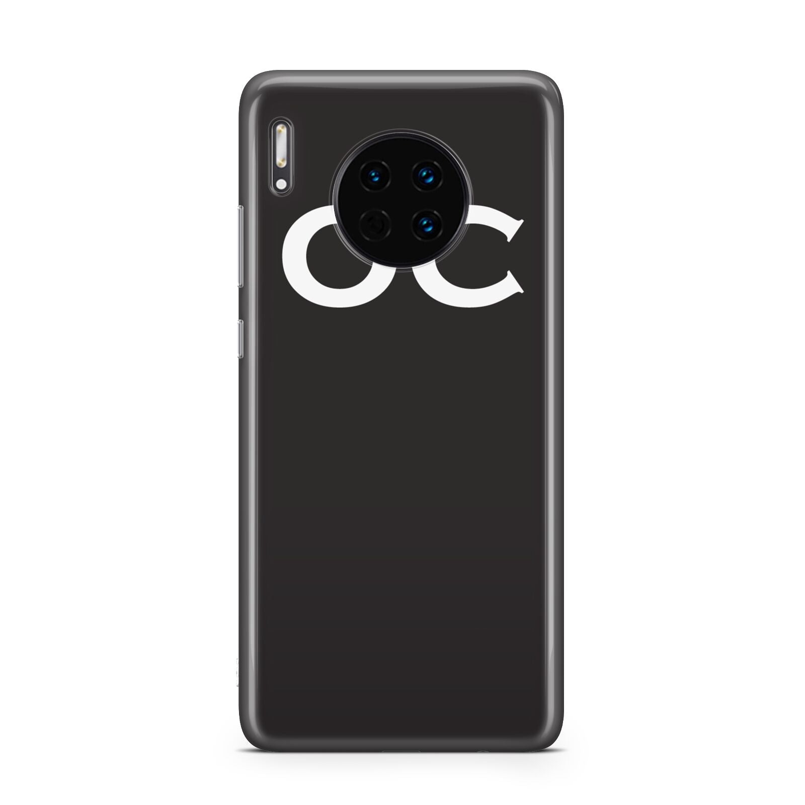 Personalised Black with Initials Huawei Mate 30