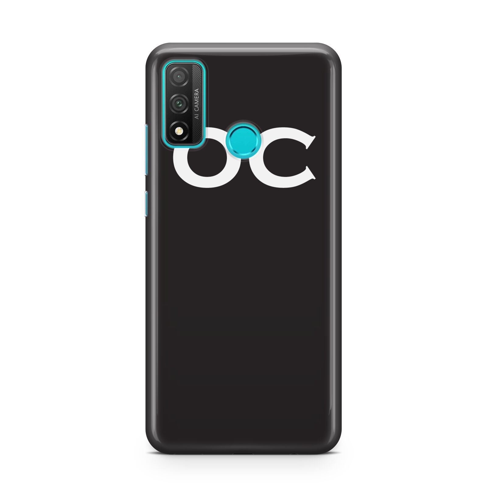 Personalised Black with Initials Huawei P Smart 2020