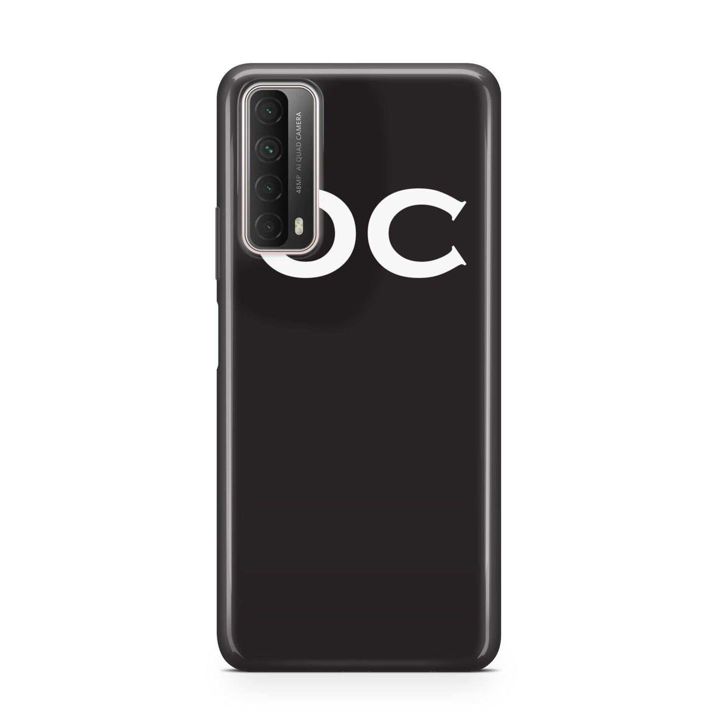 Personalised Black with Initials Huawei P Smart 2021