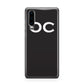 Personalised Black with Initials Huawei P30 Phone Case