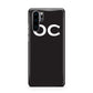 Personalised Black with Initials Huawei P30 Pro Phone Case