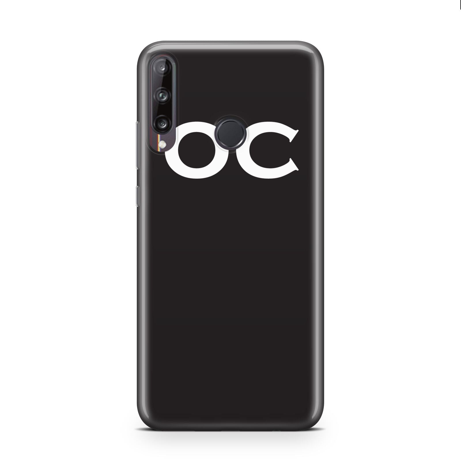 Personalised Black with Initials Huawei P40 Lite E Phone Case