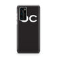 Personalised Black with Initials Huawei P40 Phone Case