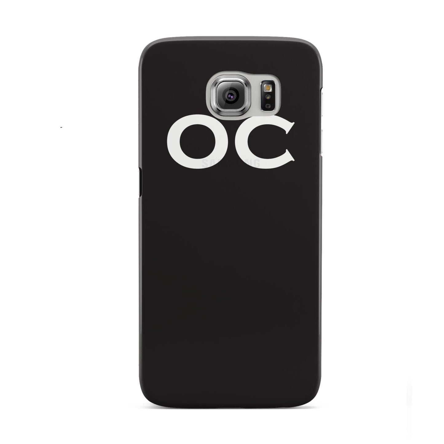 Personalised Black with Initials Samsung Galaxy S6 Case