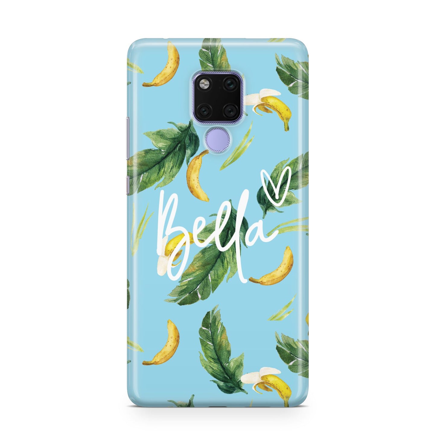 Personalised Blue Banana Tropical Huawei Mate 20X Phone Case