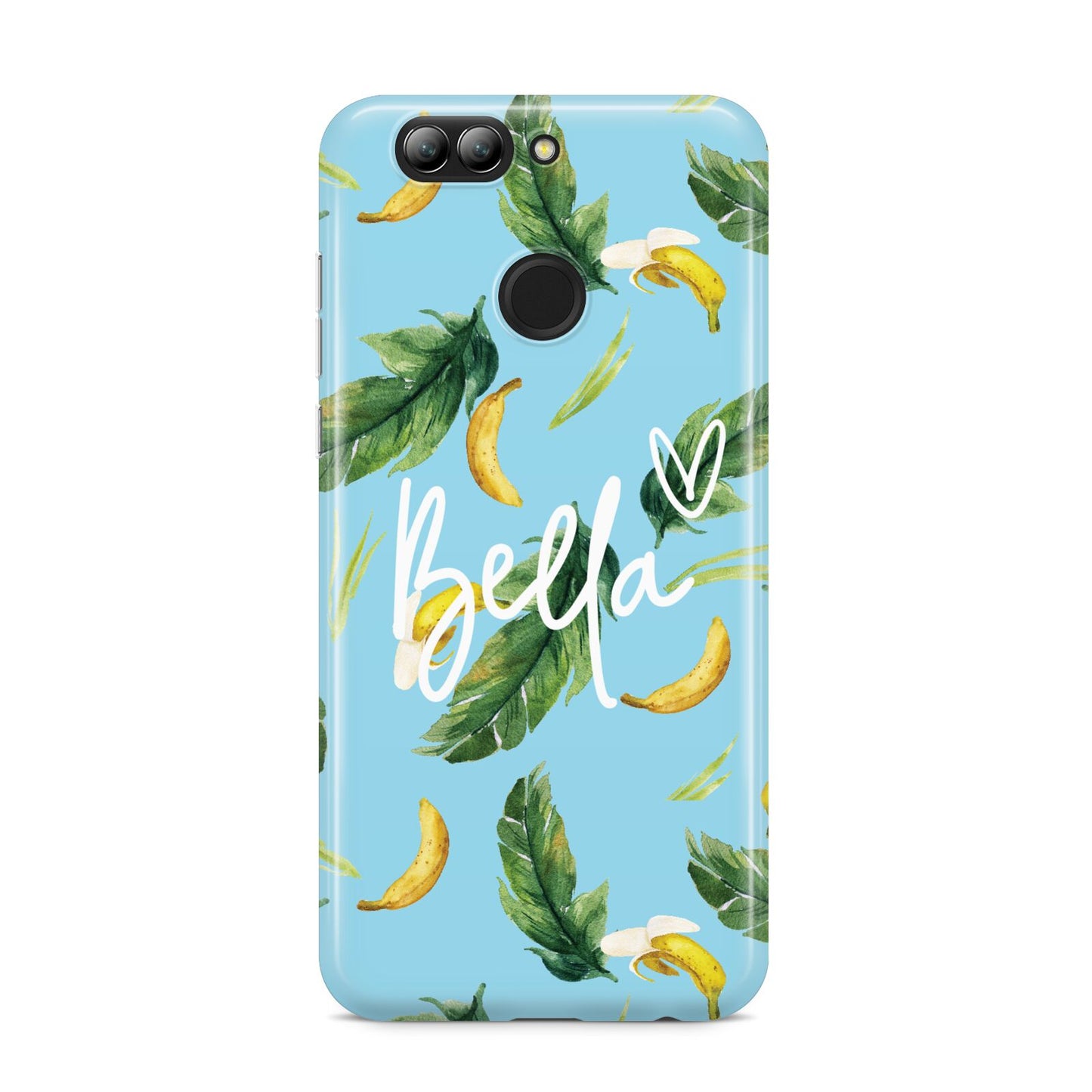 Personalised Blue Banana Tropical Huawei Nova 2s Phone Case