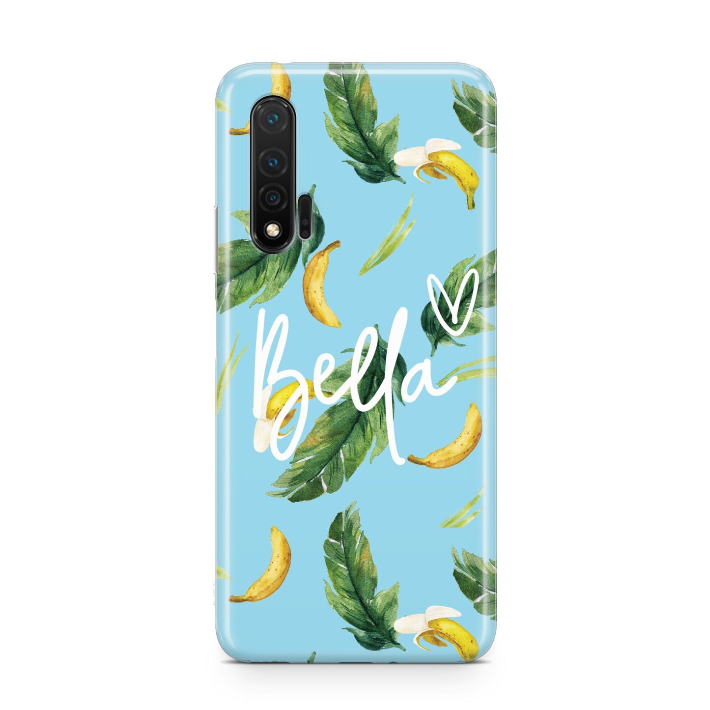 Personalised Blue Banana Tropical Huawei Nova 6 Phone Case