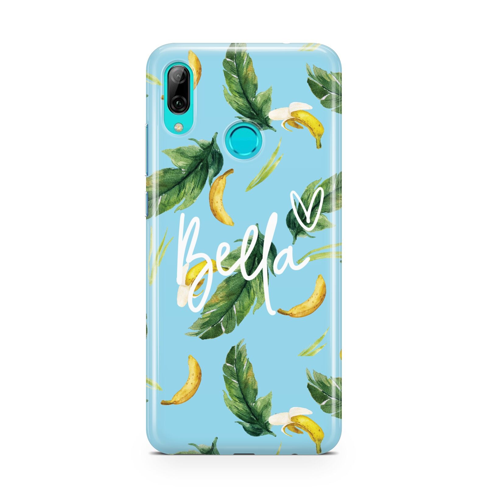 Personalised Blue Banana Tropical Huawei P Smart 2019 Case