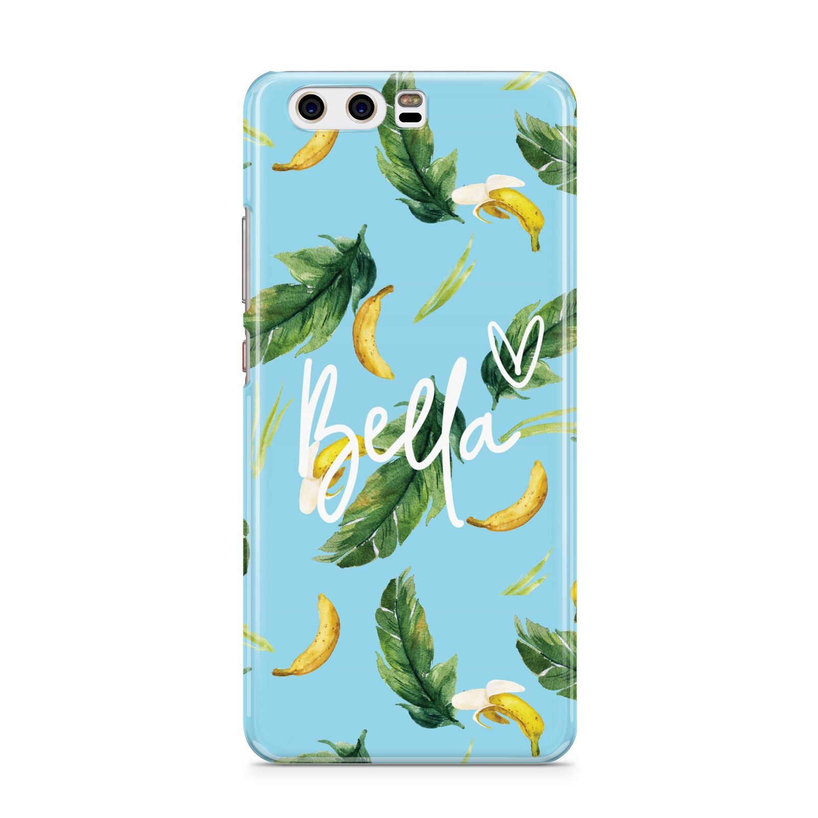 Personalised Blue Banana Tropical Huawei P10 Phone Case