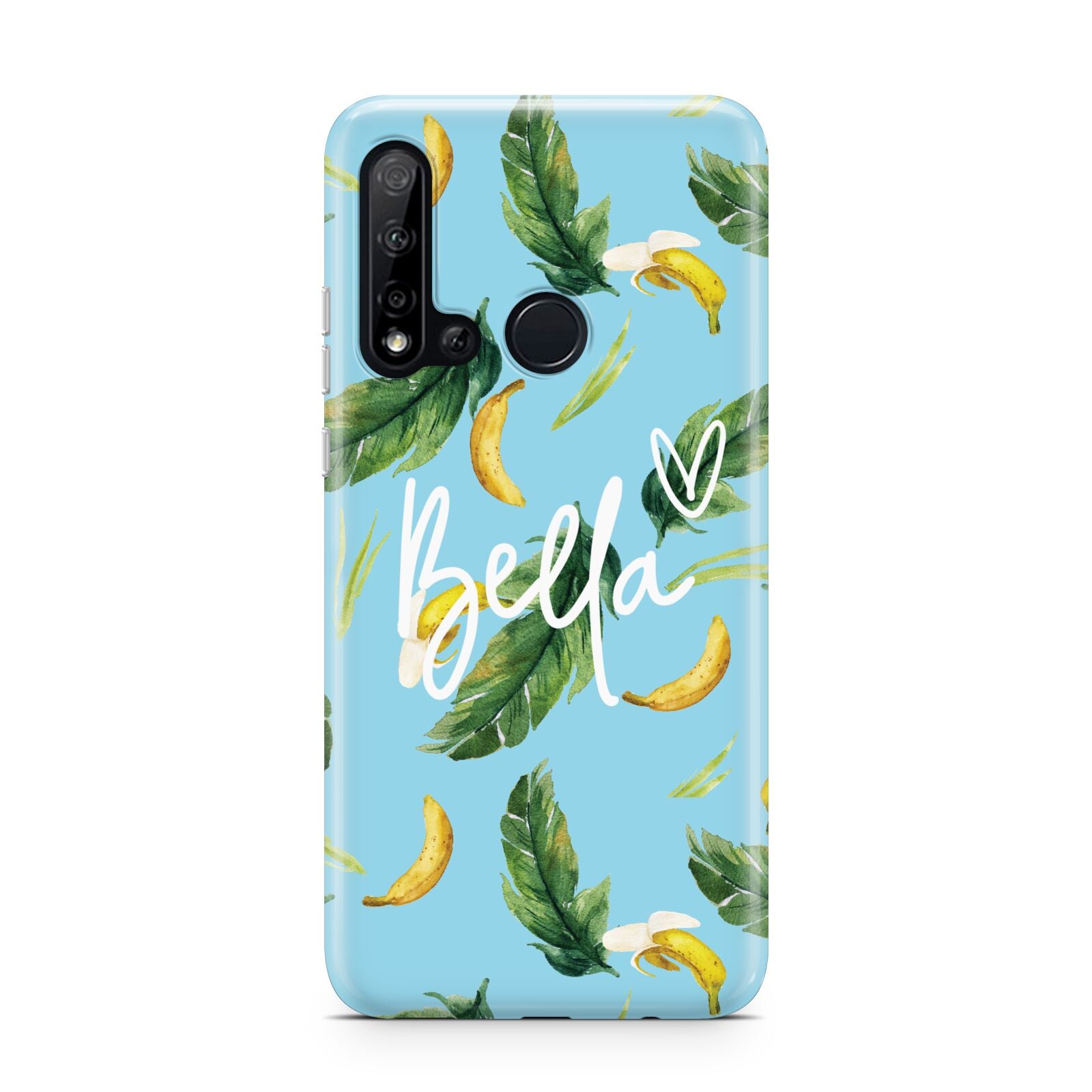 Personalised Blue Banana Tropical Huawei P20 Lite 5G Phone Case