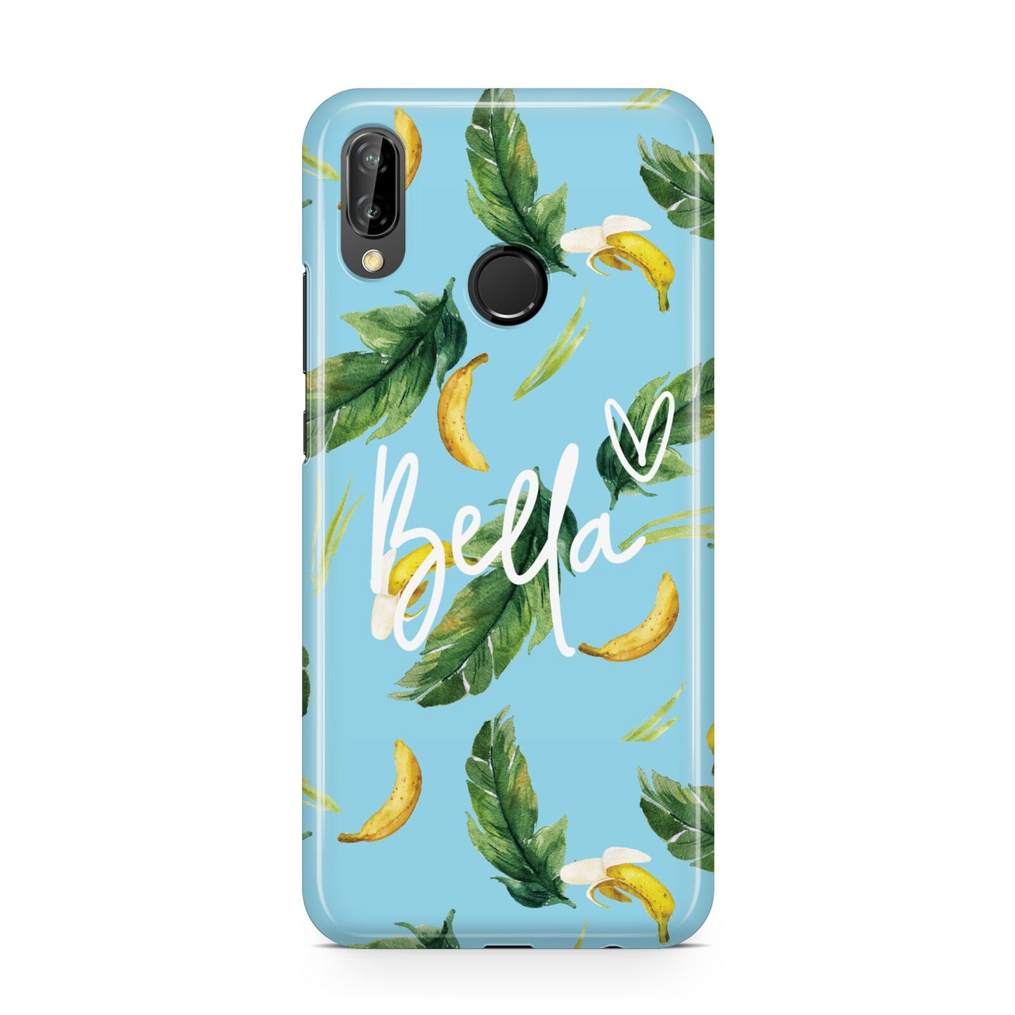 Personalised Blue Banana Tropical Huawei P20 Lite Phone Case