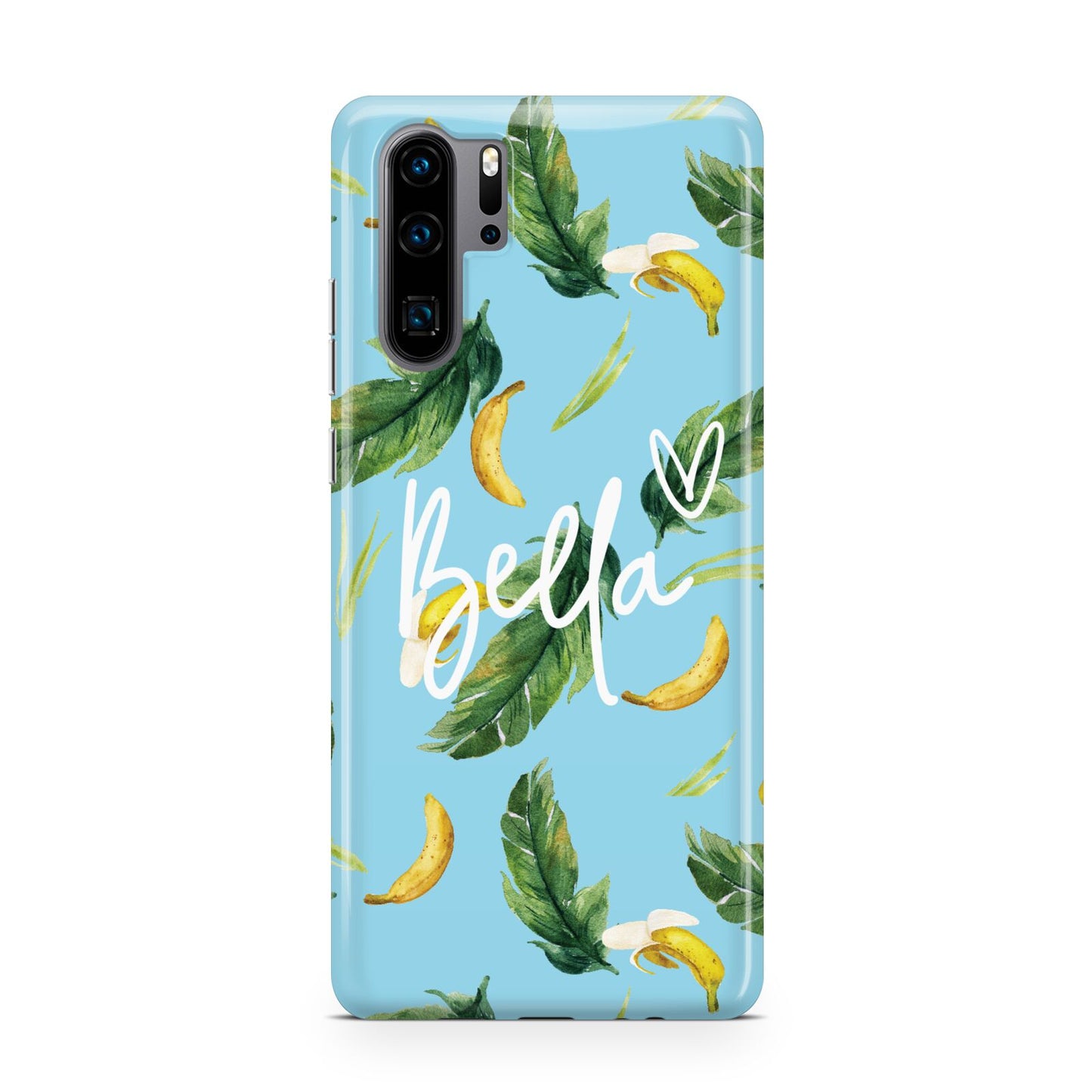 Personalised Blue Banana Tropical Huawei P30 Pro Phone Case