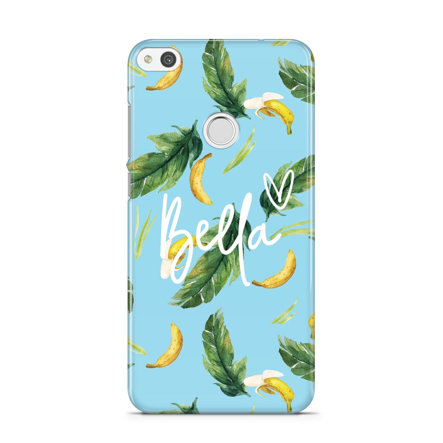 Personalised Blue Banana Tropical Huawei P8 Lite Case