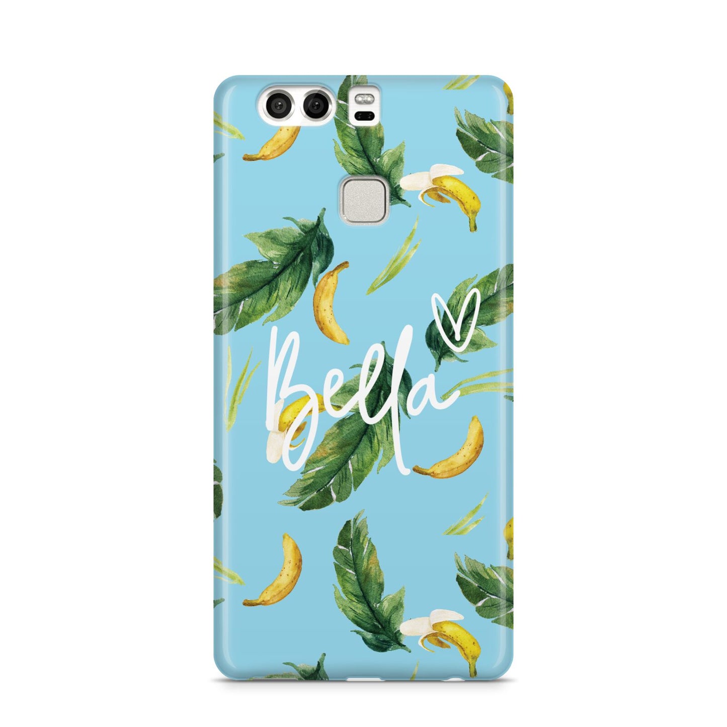 Personalised Blue Banana Tropical Huawei P9 Case