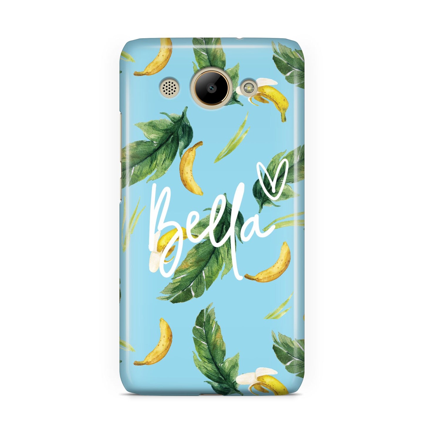 Personalised Blue Banana Tropical Huawei Y3 2017