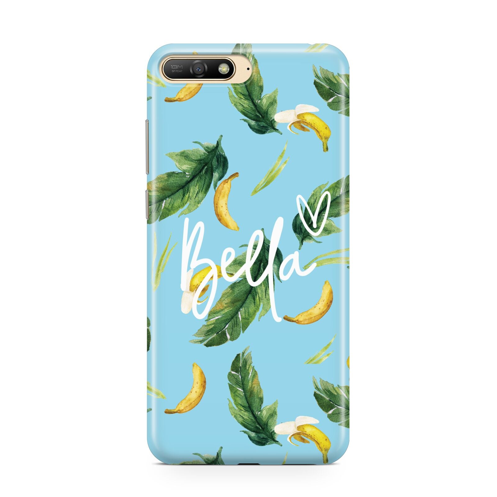 Personalised Blue Banana Tropical Huawei Y6 2018