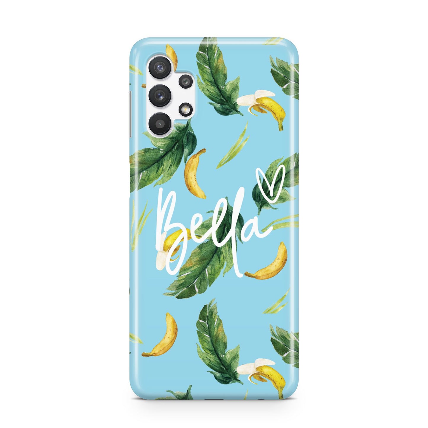 Personalised Blue Banana Tropical Samsung A32 5G Case