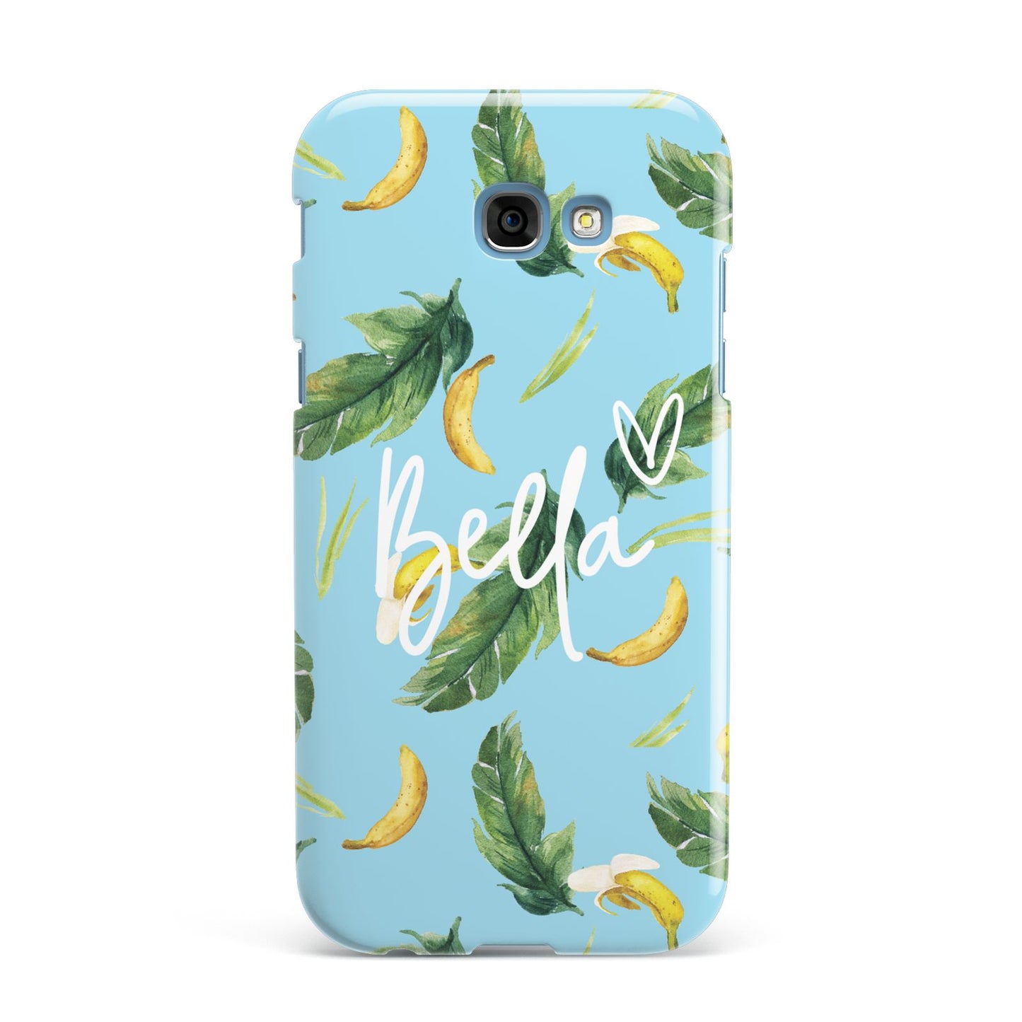 Personalised Blue Banana Tropical Samsung Galaxy A7 2017 Case