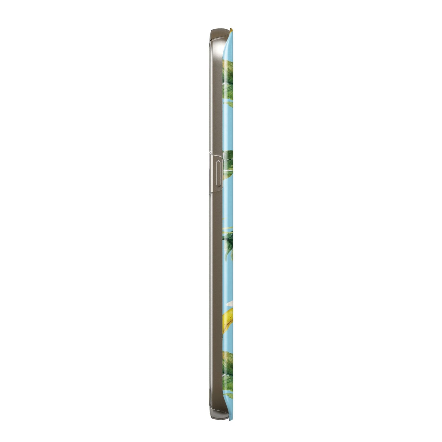 Personalised Blue Banana Tropical Samsung Galaxy Case Side View