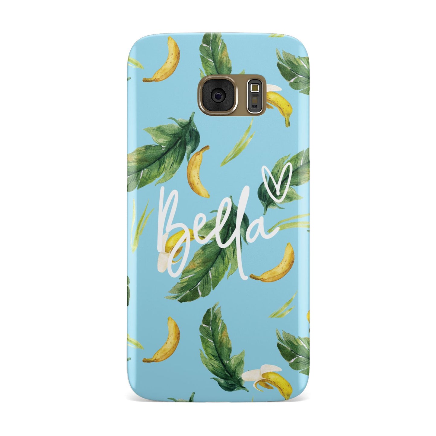 Personalised Blue Banana Tropical Samsung Galaxy Case