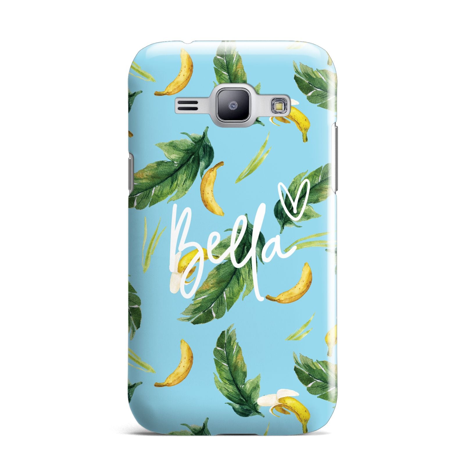 Personalised Blue Banana Tropical Samsung Galaxy J1 2015 Case