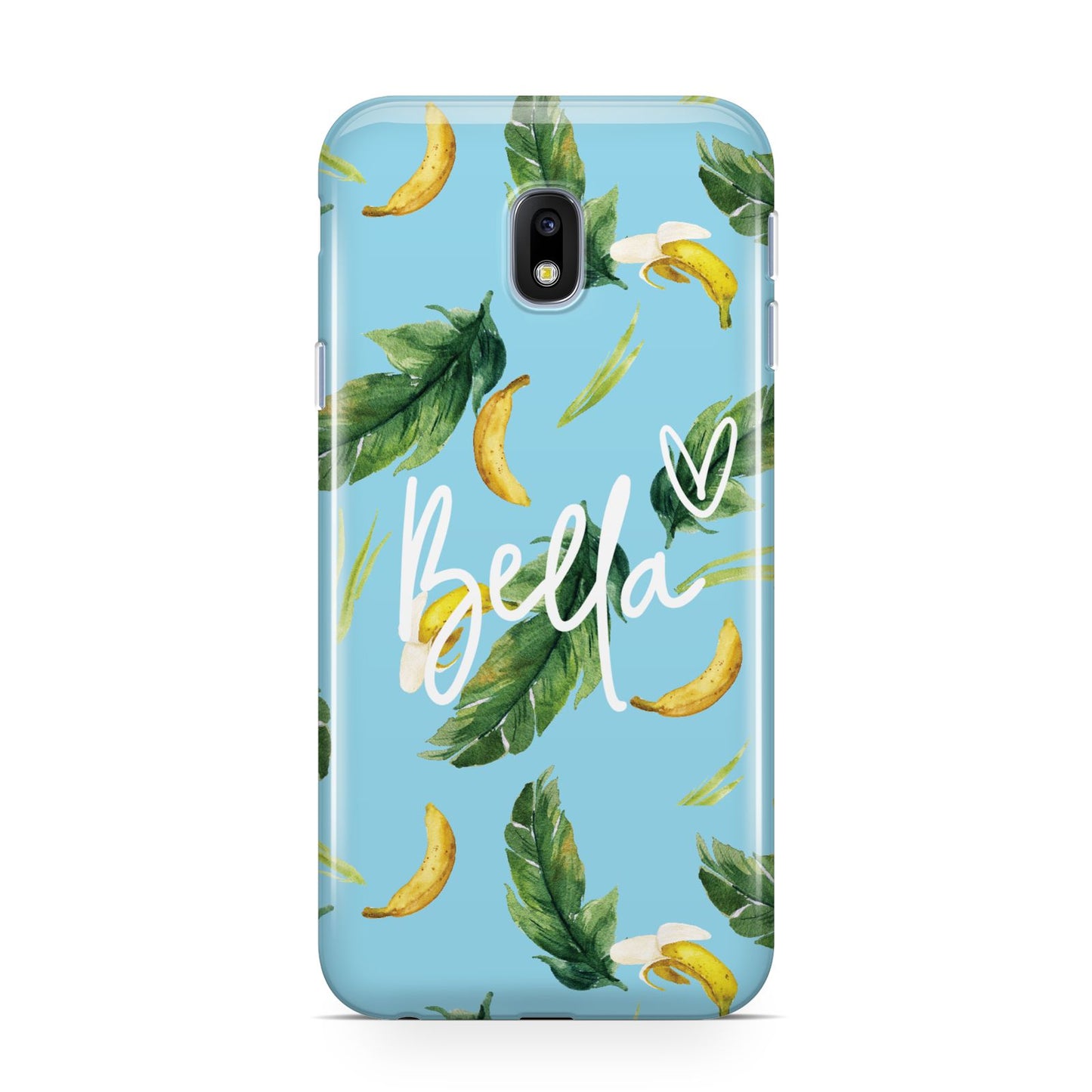 Personalised Blue Banana Tropical Samsung Galaxy J3 2017 Case