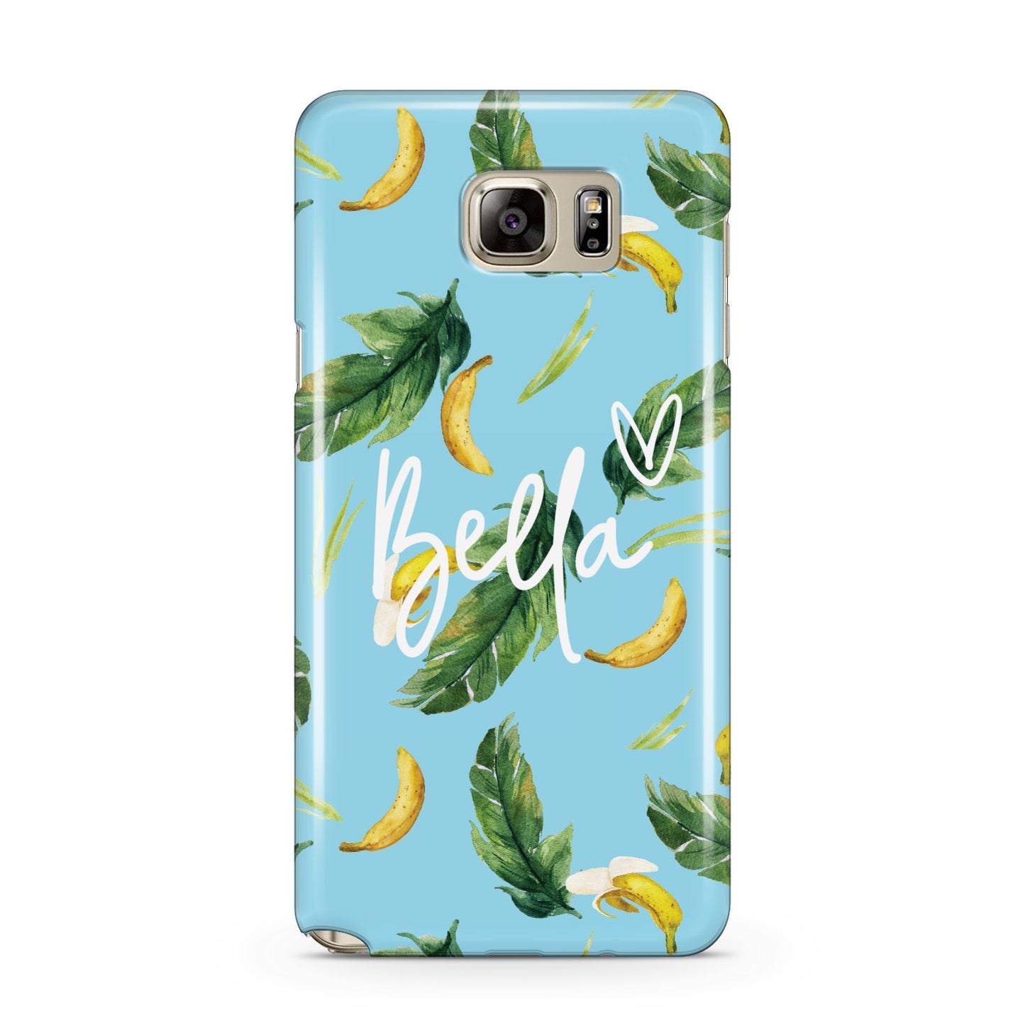 Personalised Blue Banana Tropical Samsung Galaxy Note 5 Case