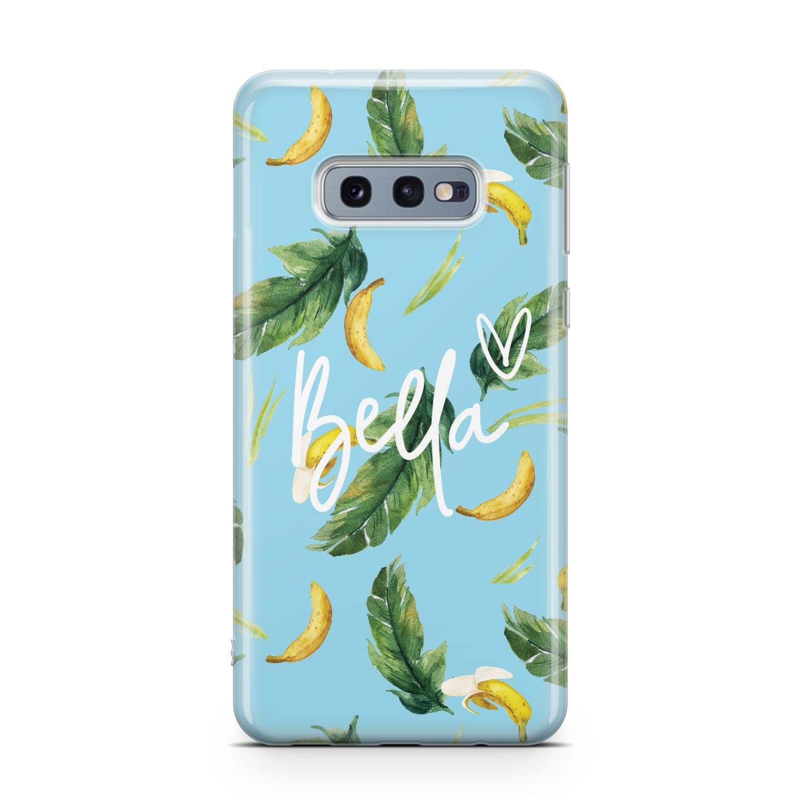 Personalised Blue Banana Tropical Samsung Galaxy S10E Case