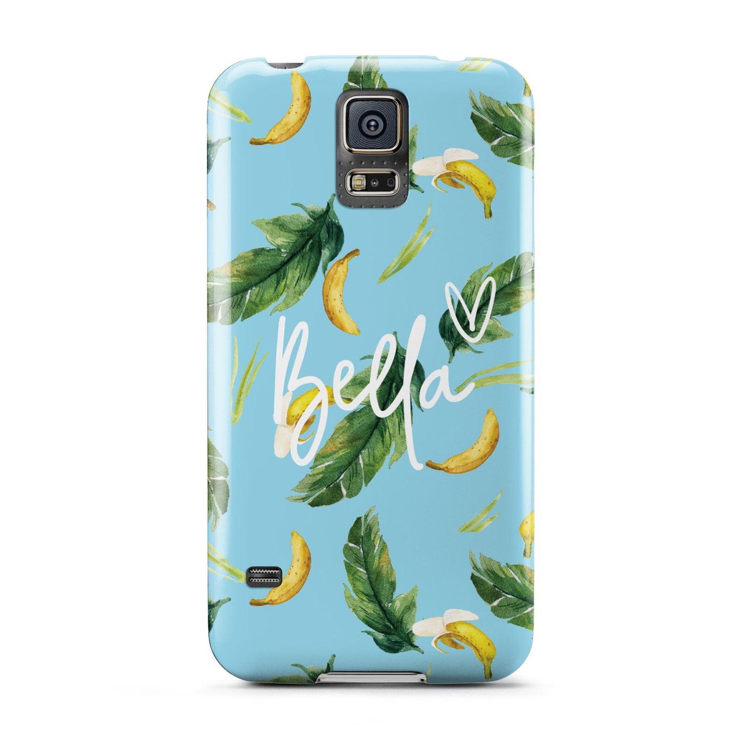 Personalised Blue Banana Tropical Samsung Galaxy S5 Case