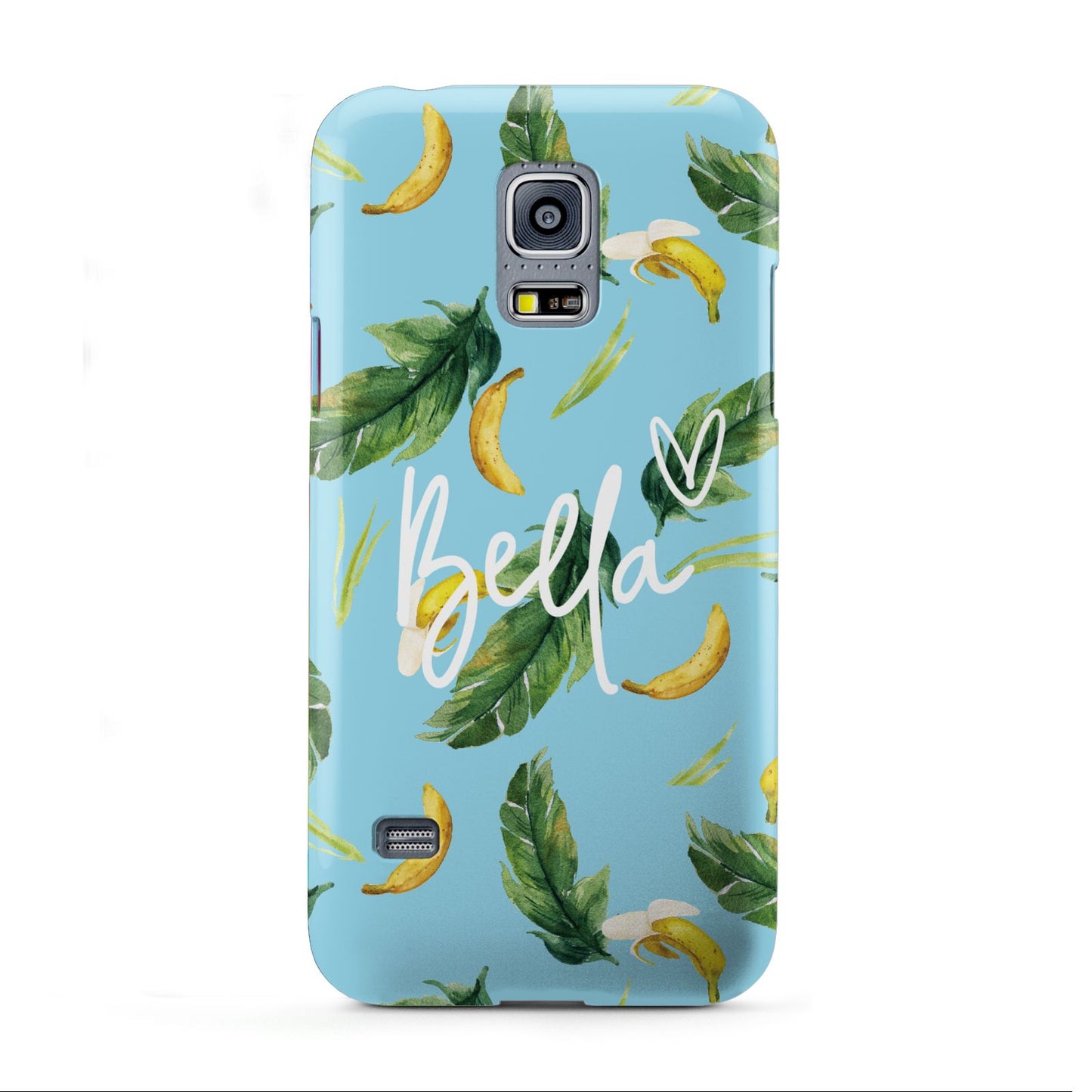 Personalised Blue Banana Tropical Samsung Galaxy S5 Mini Case