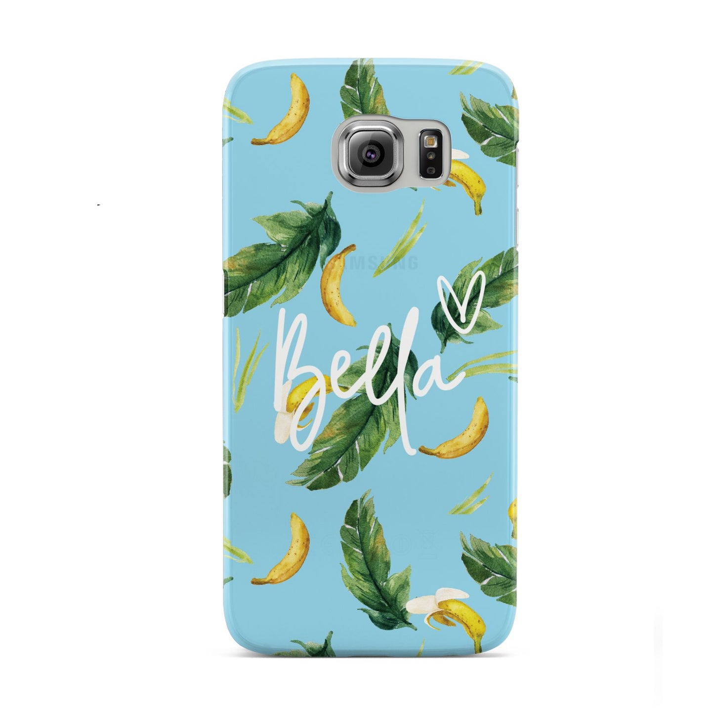 Personalised Blue Banana Tropical Samsung Galaxy S6 Case