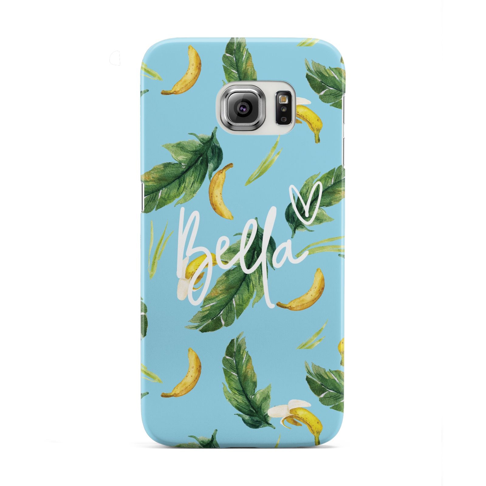 Personalised Blue Banana Tropical Samsung Galaxy S6 Edge Case