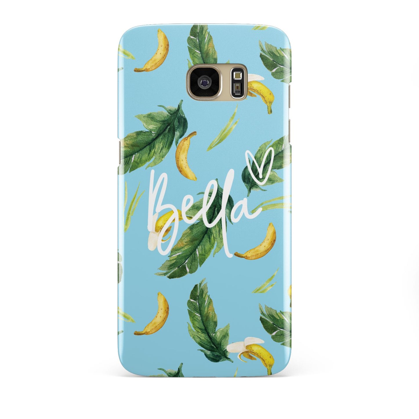 Personalised Blue Banana Tropical Samsung Galaxy S7 Edge Case