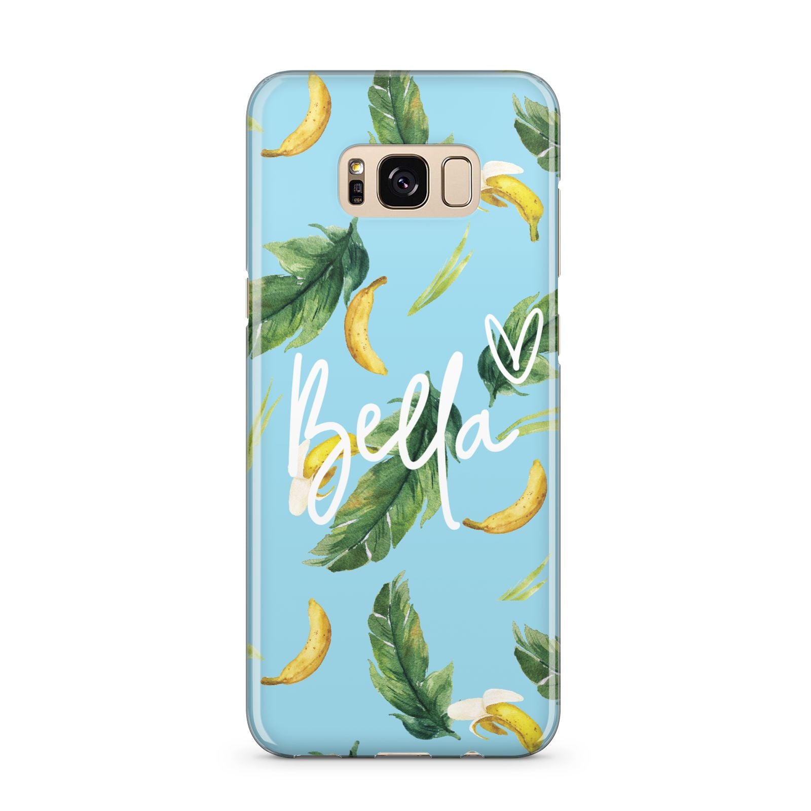 Personalised Blue Banana Tropical Samsung Galaxy S8 Plus Case