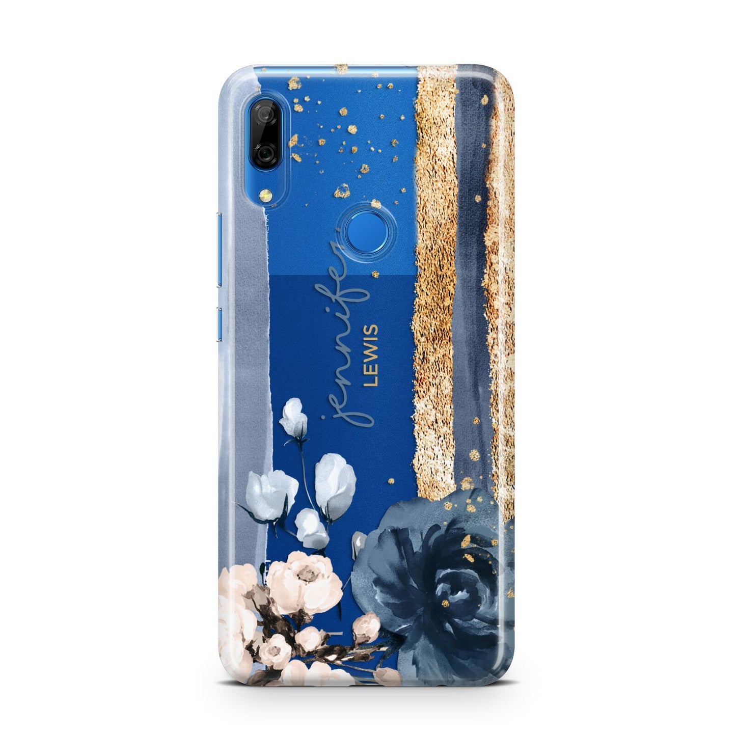 Personalised Blue Gold Name Huawei P Smart Z