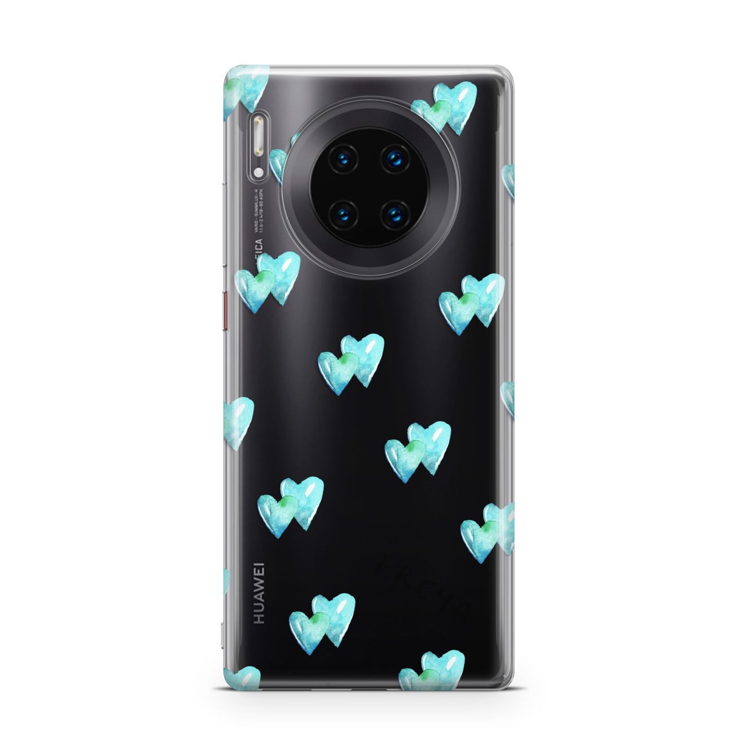 Personalised Blue Hearts Huawei Mate 30 Pro Phone Case