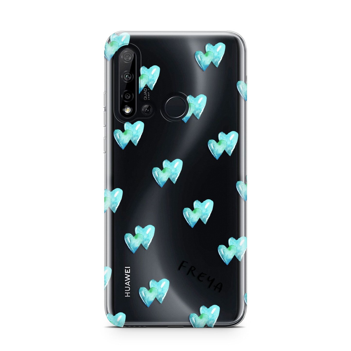 Personalised Blue Hearts Huawei P20 Lite 5G Phone Case