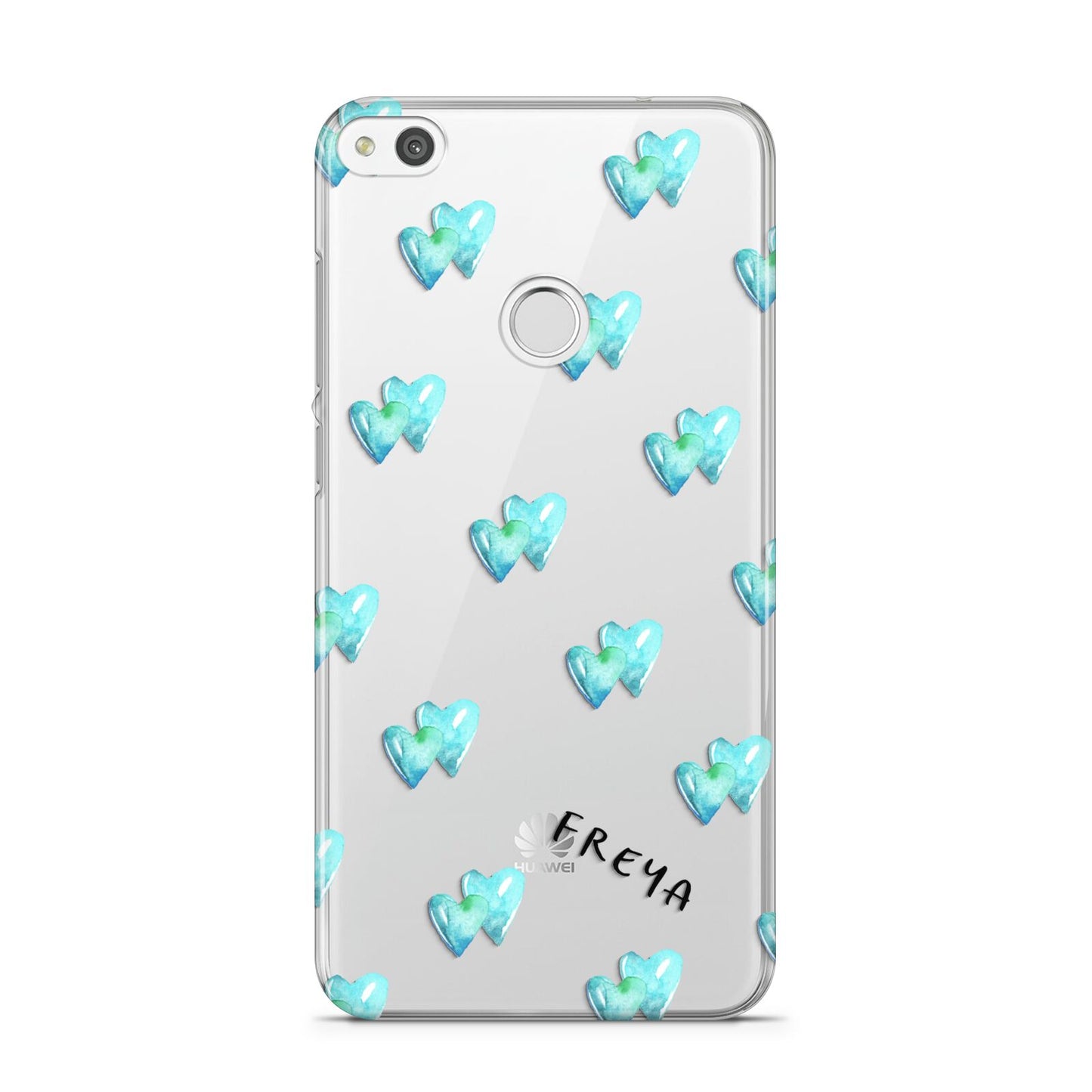 Personalised Blue Hearts Huawei P8 Lite Case