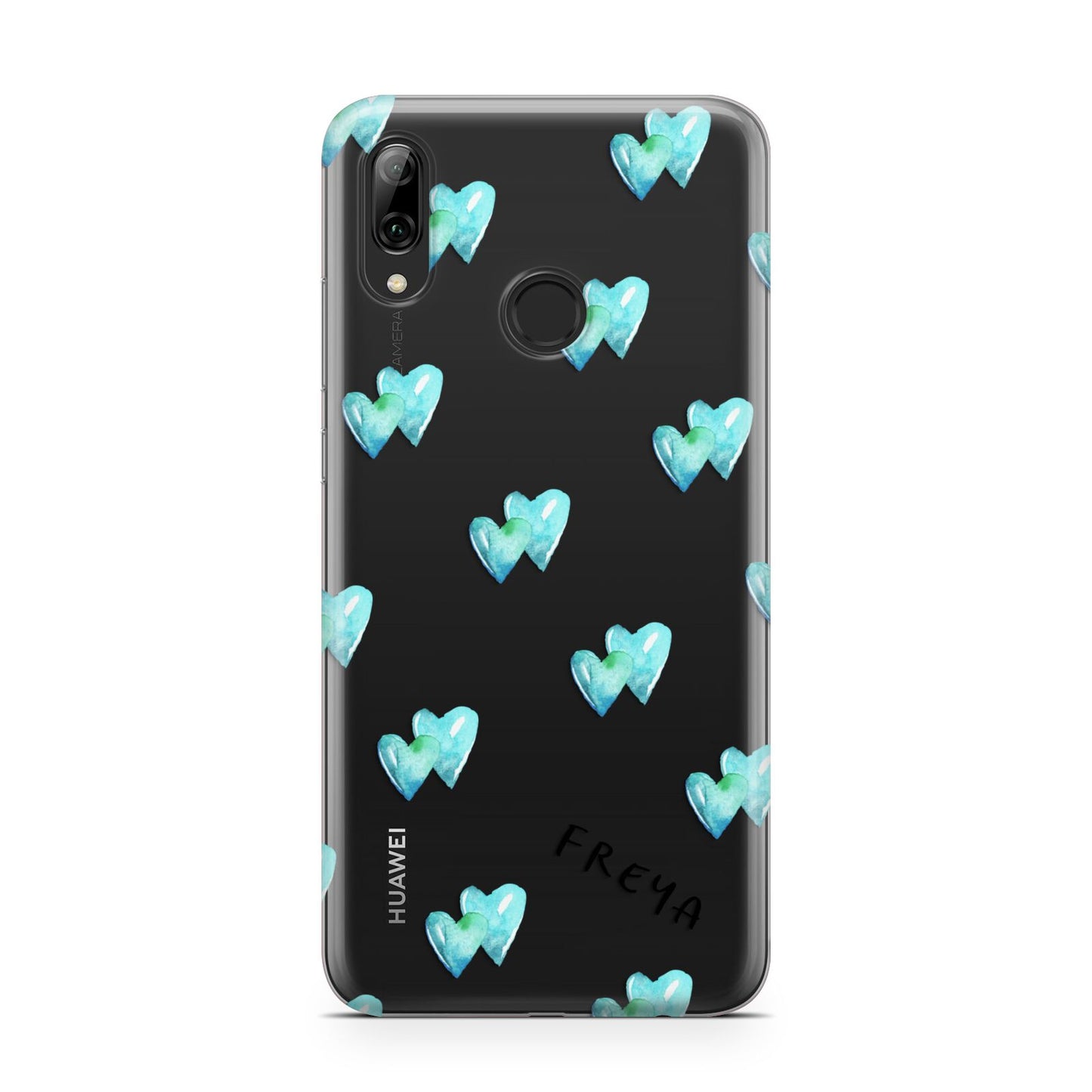 Personalised Blue Hearts Huawei Y7 2019