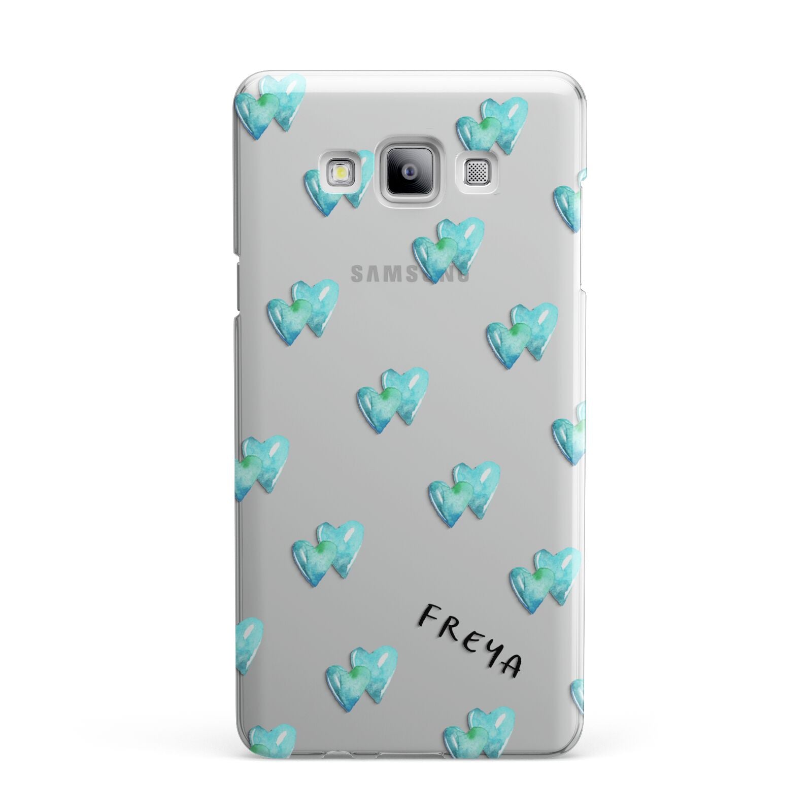 Personalised Blue Hearts Samsung Galaxy A7 2015 Case