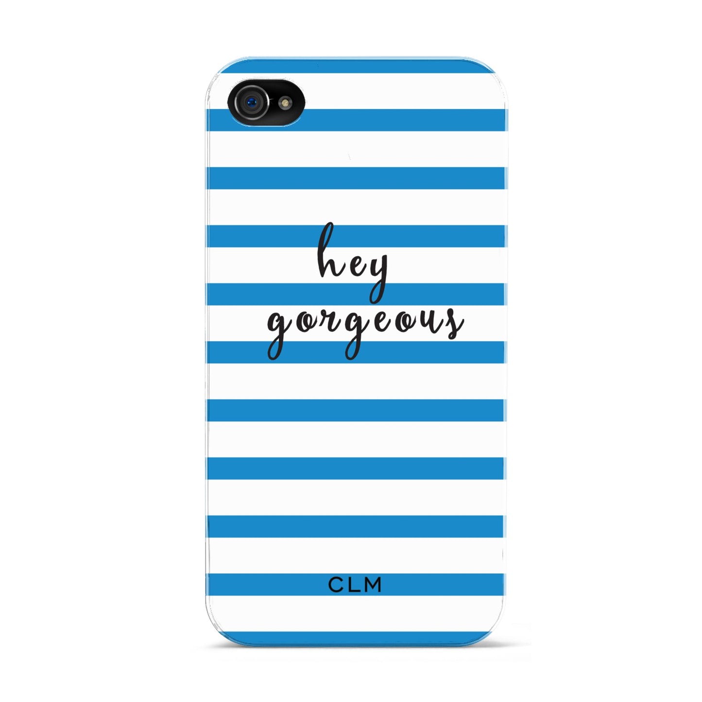 Personalised Blue Hey Gorgeous Apple iPhone 4s Case