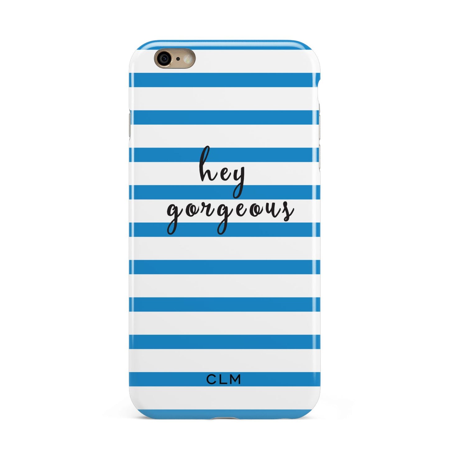 Personalised Blue Hey Gorgeous Apple iPhone 6 Plus 3D Tough Case