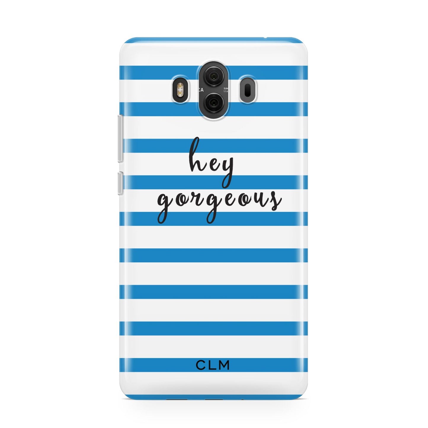 Personalised Blue Hey Gorgeous Huawei Mate 10 Protective Phone Case