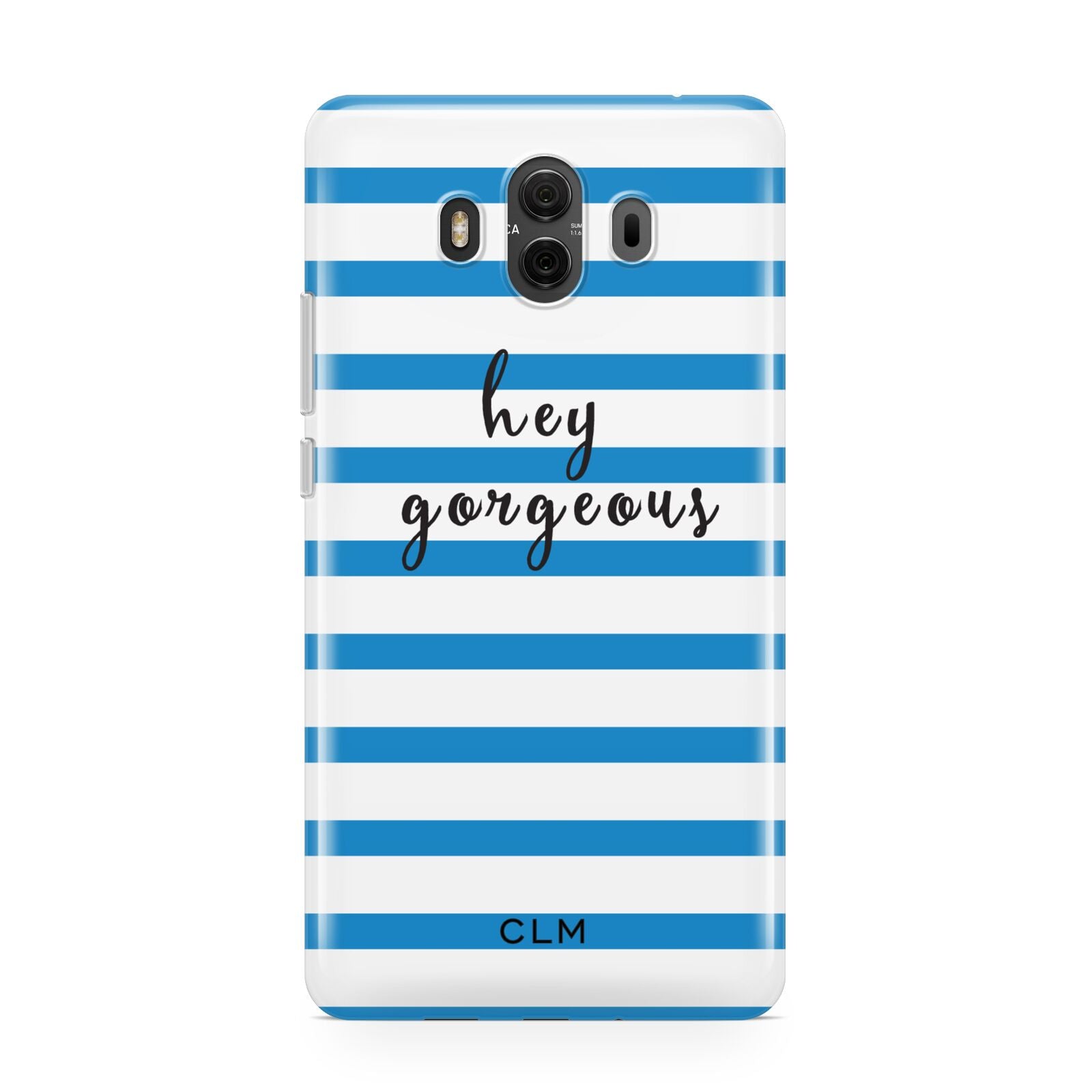 Personalised Blue Hey Gorgeous Huawei Mate 10 Protective Phone Case