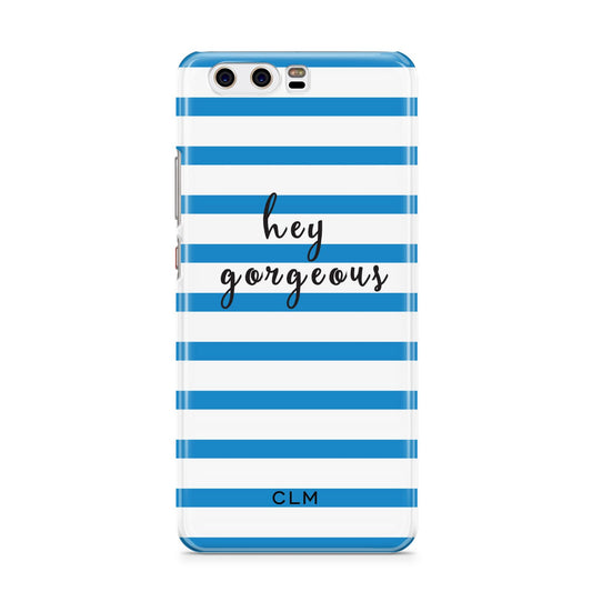 Personalised Blue Hey Gorgeous Huawei P10 Phone Case
