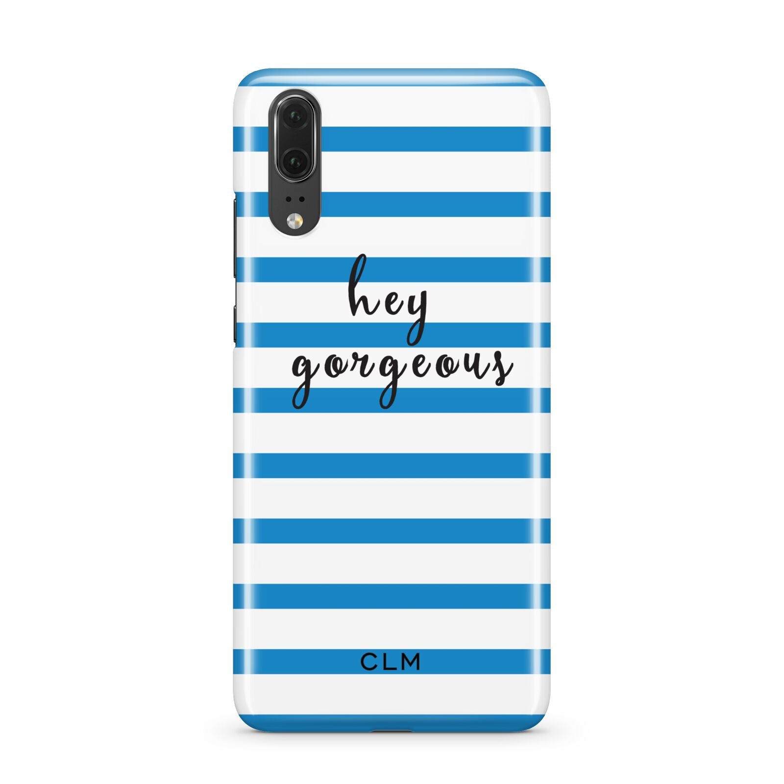 Personalised Blue Hey Gorgeous Huawei P20 Phone Case