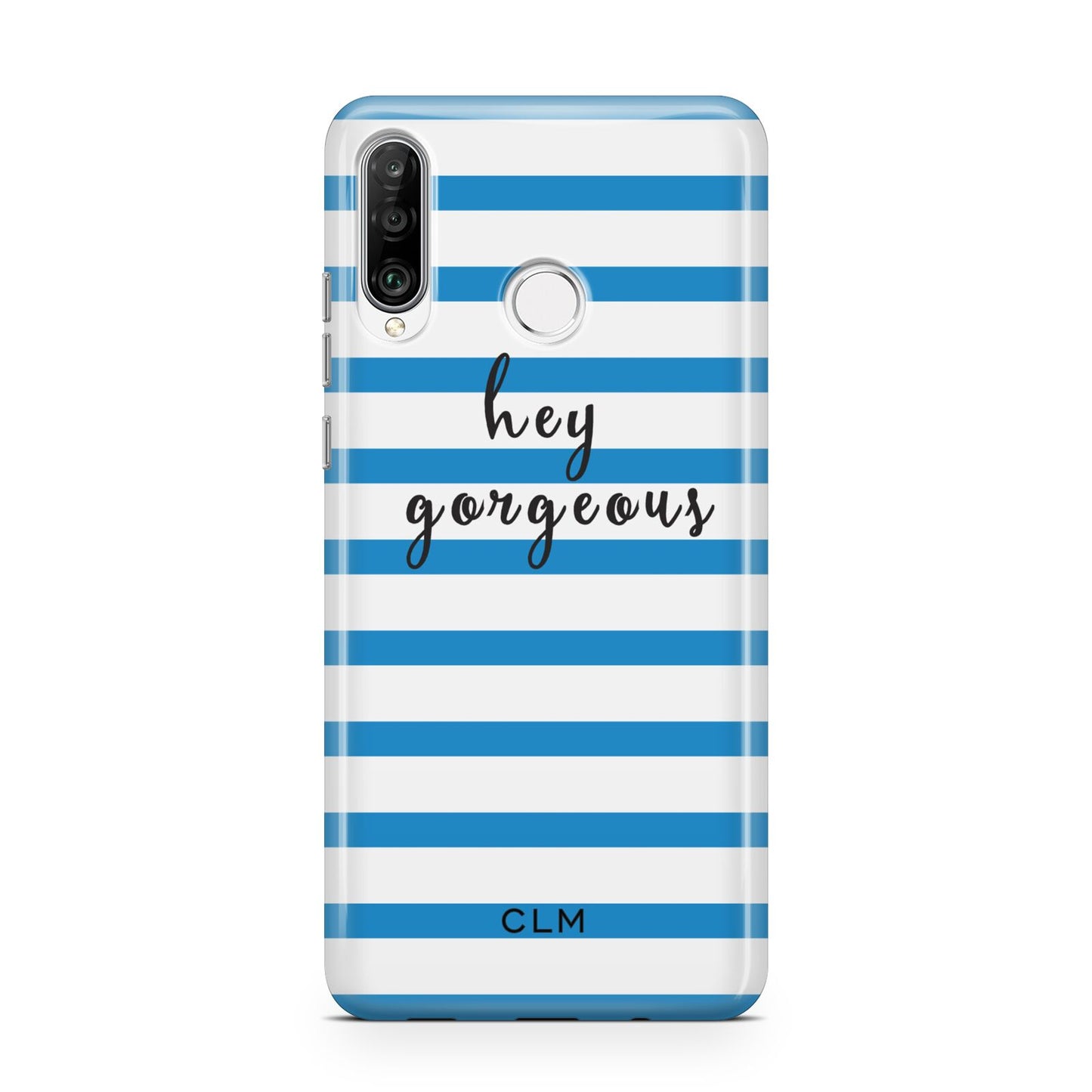Personalised Blue Hey Gorgeous Huawei P30 Lite Phone Case